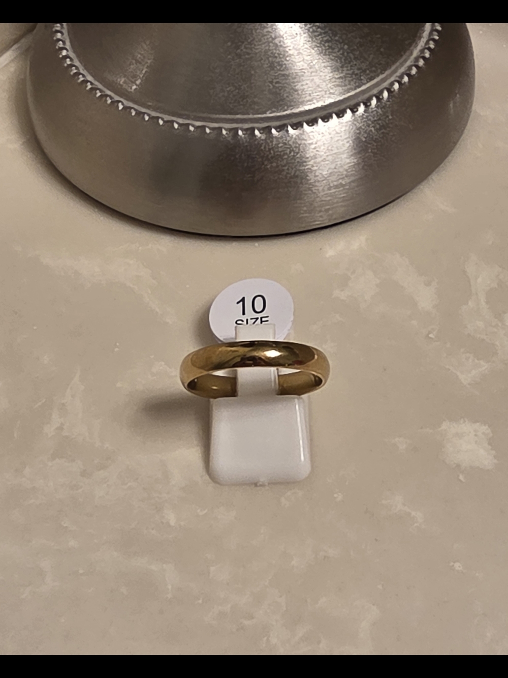 Men's Gold Ring Band Size 10